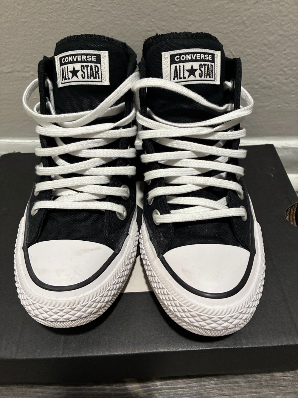 Converse Madison Women’s Black & White High Top Sneakers